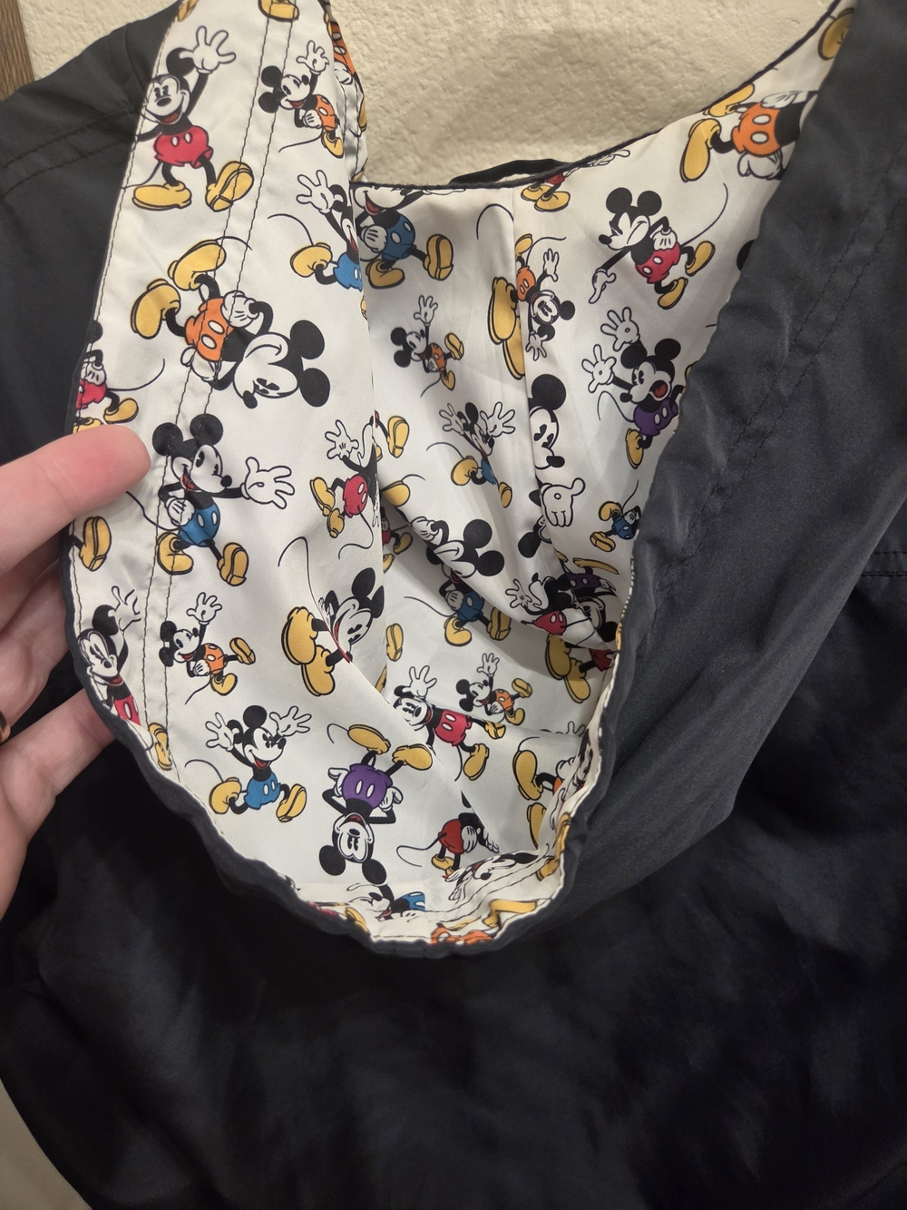 Disney Unisex Black Mickey Windbreaker Rain Jacket - Picture 7 of 9
